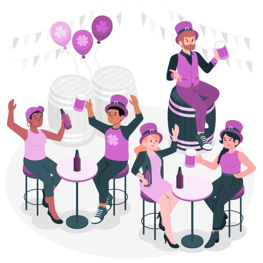 People celebrating and having fun at a gathering